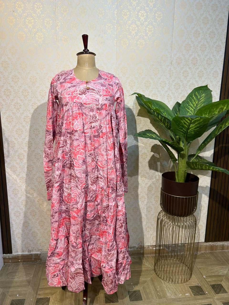 Flowing Bohemian Maxi Dress MAXI-001 - View 4
